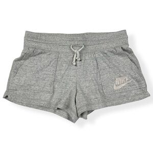 Nike Sportswear Shorts Womens S Small Gym Vintage Shorts Heather Gray Pockets